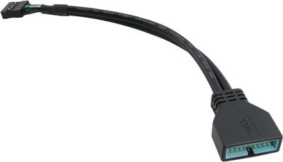 Câble  USB 3.0, 19 broches mâle vers USB 2.0, 9 broches femelle,