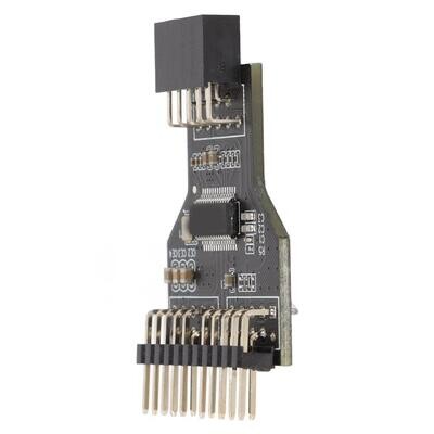 Connecteur femelle 9 broches vers 2 mâles - Noir - USB 2.0