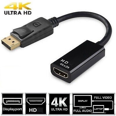 Adaptateur DisplayPort vers HDMI 4K Ultra HD - 0,15m