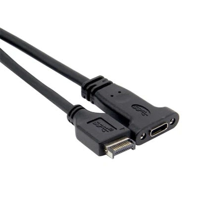 Extension USB 3.1 pour panneau avant de type E 20 broches vers USB-C