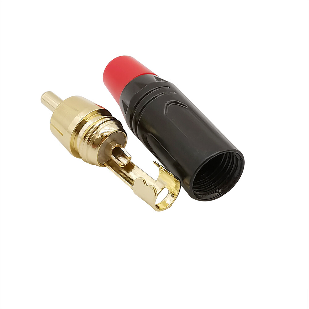 Connecteur Jack à souder  câble Audio mâle, prise RCA