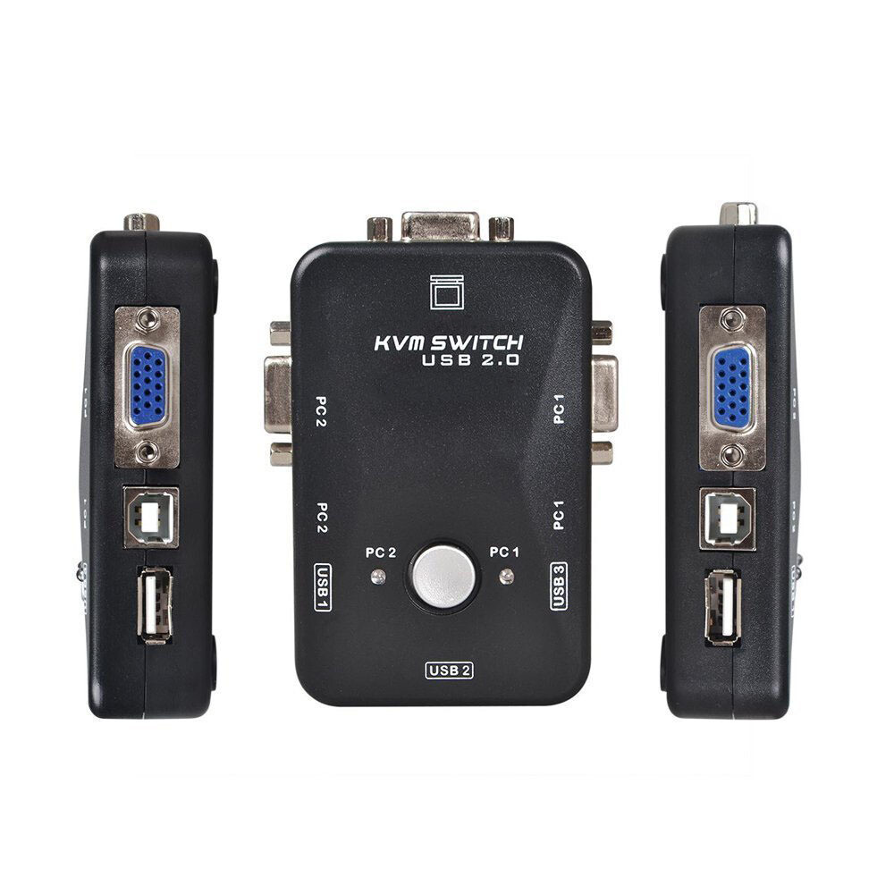 Boitier KVM switch VGA USB 2 ports
