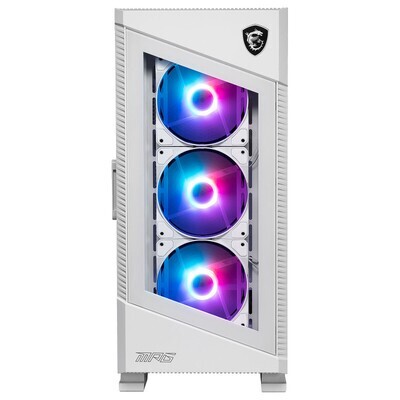Boîtier PC Gaming MSI MPG VELOX 100R - Blanc - ARGB - Verre Trempé