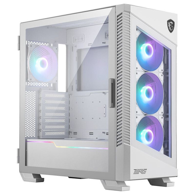 Boîtier PC Gaming MSI MPG VELOX 100R - Blanc - ARGB - Verre Trempé