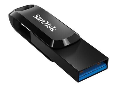 Clé USB SanDisk Ultra Dual Drive Go - 64GB/128GB - Noir