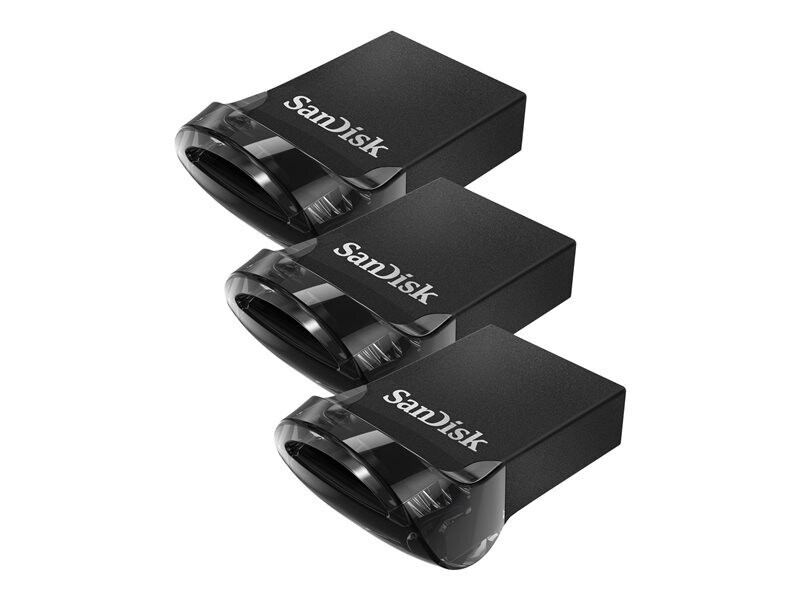 Clé USB SanDisk 3-Pack Ultra Fit - 32GB