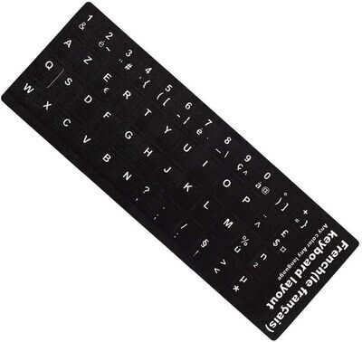 Autocollants Clavier AZERTY Français pour PC Portable