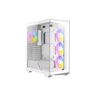 Boîtier antec C3 ARGB Tour Blanc Verre Trempé