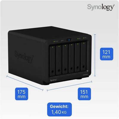 Synology DiskStation DS620slim - Serveur NAS 6 Baies Compact