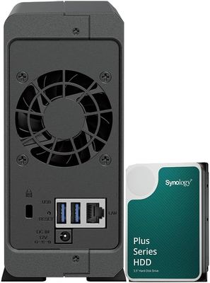 Synology DS124 - Serveur NAS 1 Baie avec HDD 4 To