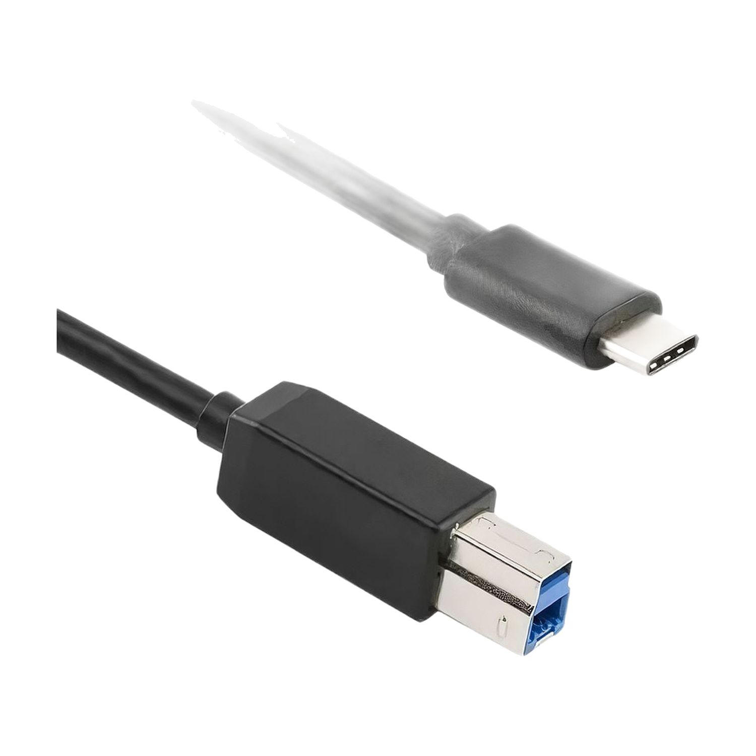 Câble USB-C vers USB B 3.0 1 m Noir Haute Vitesse pour Imprimante et Scanner