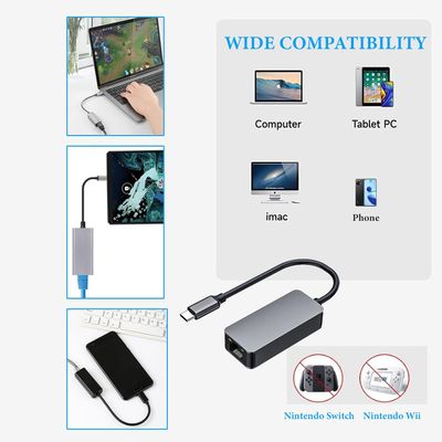 Adaptateur USB-C vers Ethernet 2.5 Gbps Noir (Réf. 01854)
