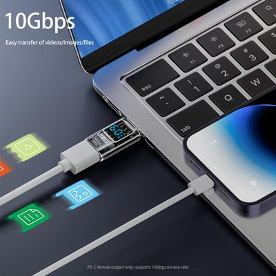 Adaptateur USB vers USB C 3.2 - 10 Gbps - Noir