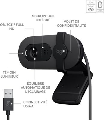 Logitech  Brio 100 Webcam Full HD 1080p