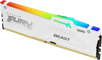 KINGSTON FURY Beast DDR5 RGB Blanc - 16Go (1x16Go) 6000MHz