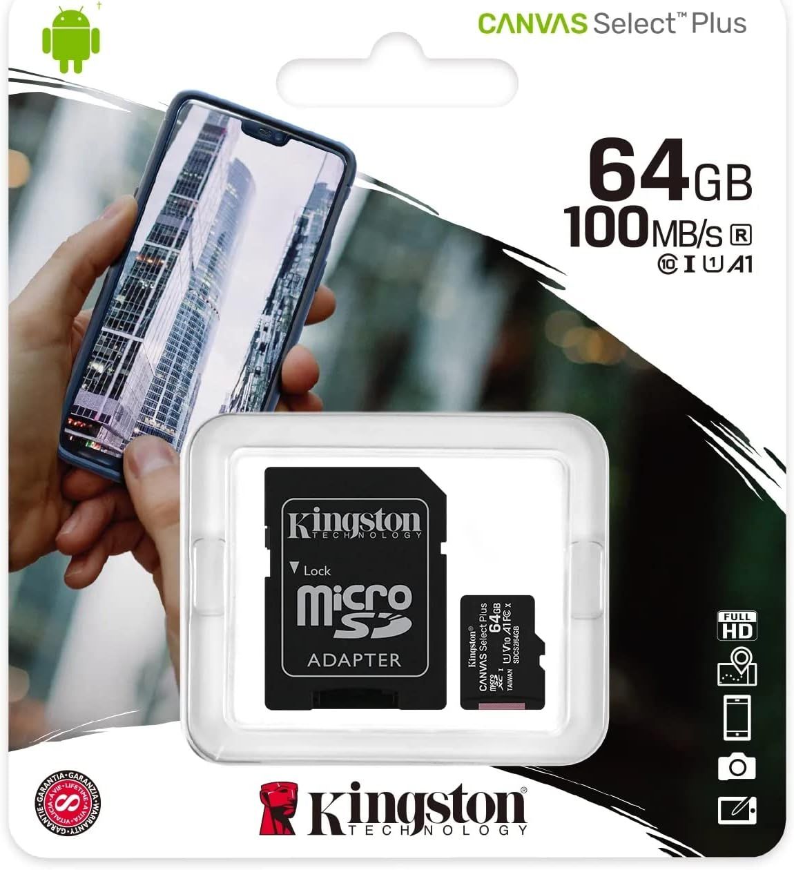 Kingston Carte Memoire MicroSD Class10 - 64GB/128GB/256GB/512GB