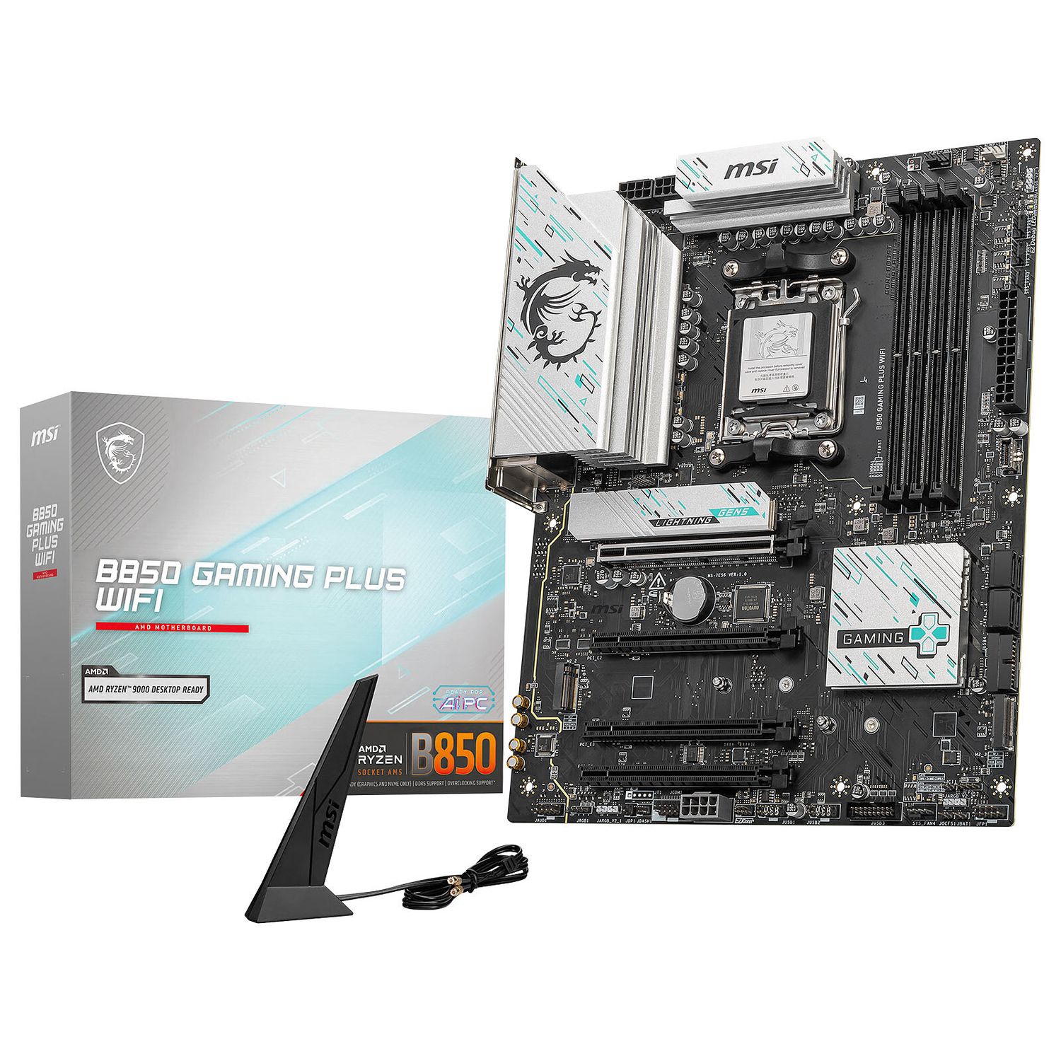 Carte mère MSI B850 GAMING PLUS WIFI - Socket AM5 - DDR5 - PCIe 5.0