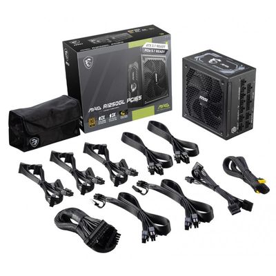 MSI MAG A1250GL PCIE5 Alimentation PC Gaming 1250W ATX 3.1