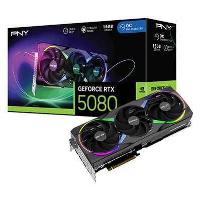 Carte Graphique PNY GeForce RTX 5080 - 16 Go - ARGB - Overclocked