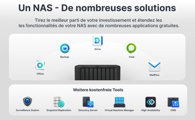 Synology DiskStation DS1823XS+ : NAS professionnel 8 baies
