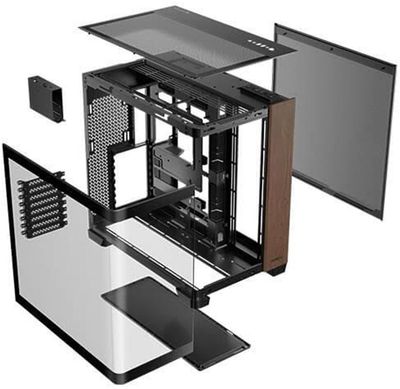 Antec C8 CURVE WOOD   PC Grand Tour Façade Bois
