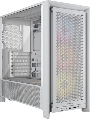 Boîtier PC CORSAIR 4000D - Noir - Moyen Tour - Verre Trempé