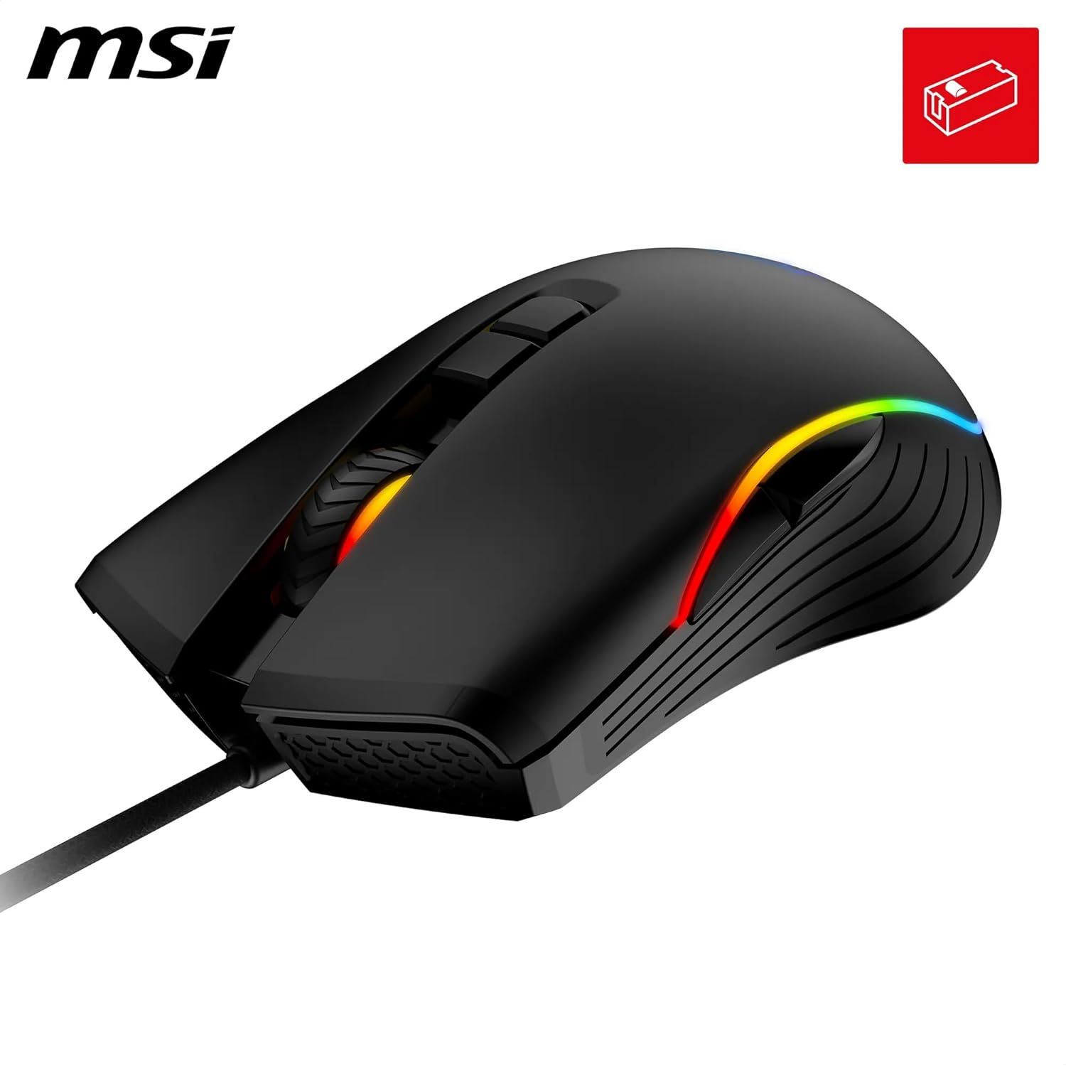 MSI FORGE GM300 souris Jouer Droitier USB Type-A Optique