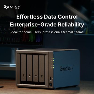 Synology DS925+ - NAS 4 Baies - Performances Élevées - 2 Ports Ethernet 2,5
