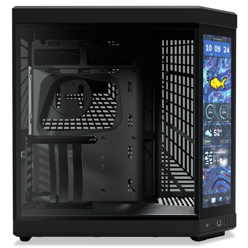 Boîtier PC Hyte Y70 Touch Infinite - Noir ou Blanc avec Écran Tactile