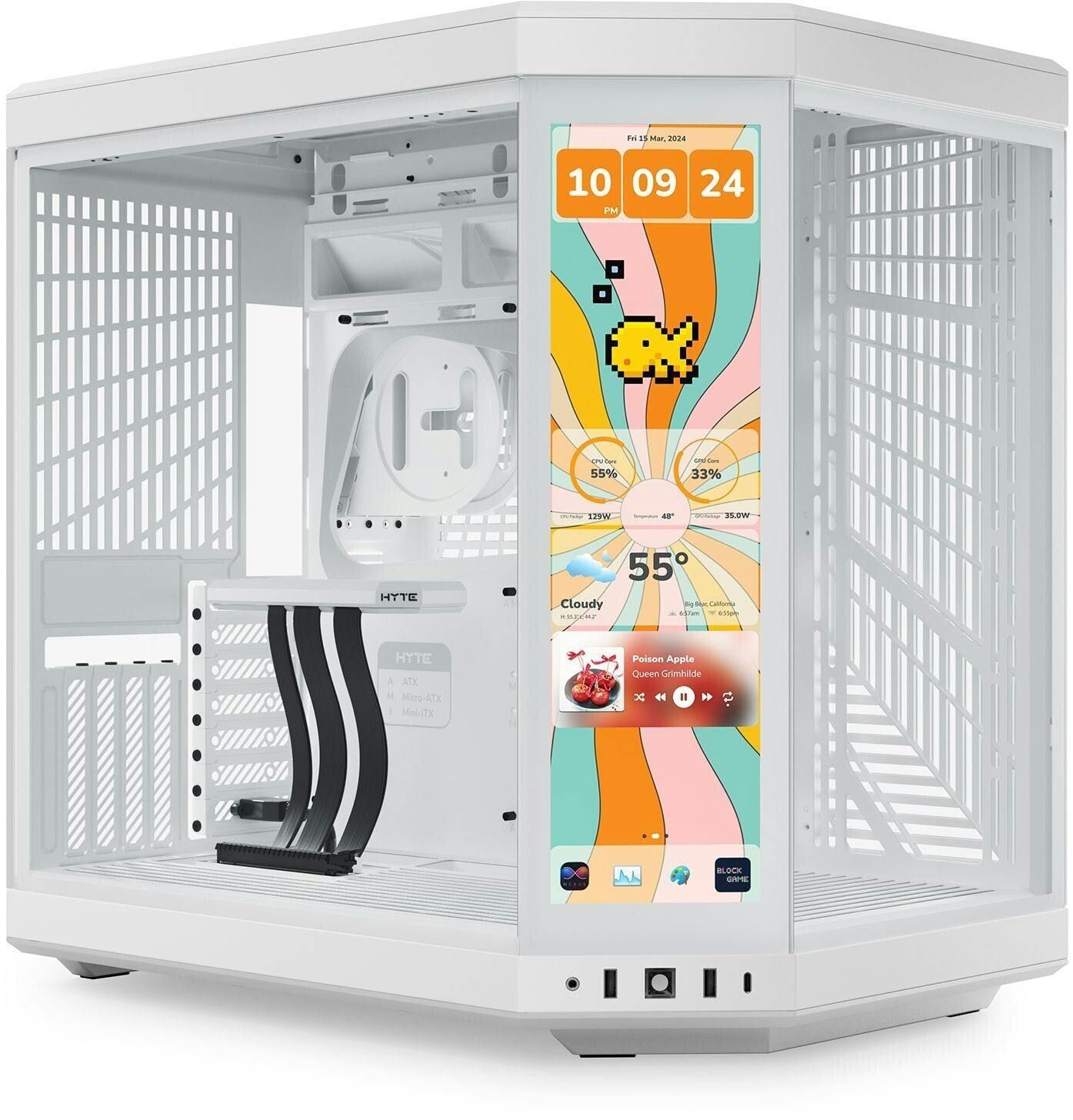 HYTE Y70 Touch Infinite - Boîtier PC Gaming Tactile 2.5K