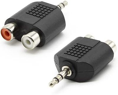 adaptateur stéréo Jack 3,5 mm mâle vers 2 RCA femelle