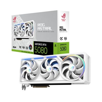 Asus ROG Astral RTX 5080 16GB GDDR7 OC  (Blanc)
