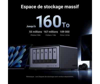 UGREEN Serveur NAS (DXP6800 Pro) - 6 baies