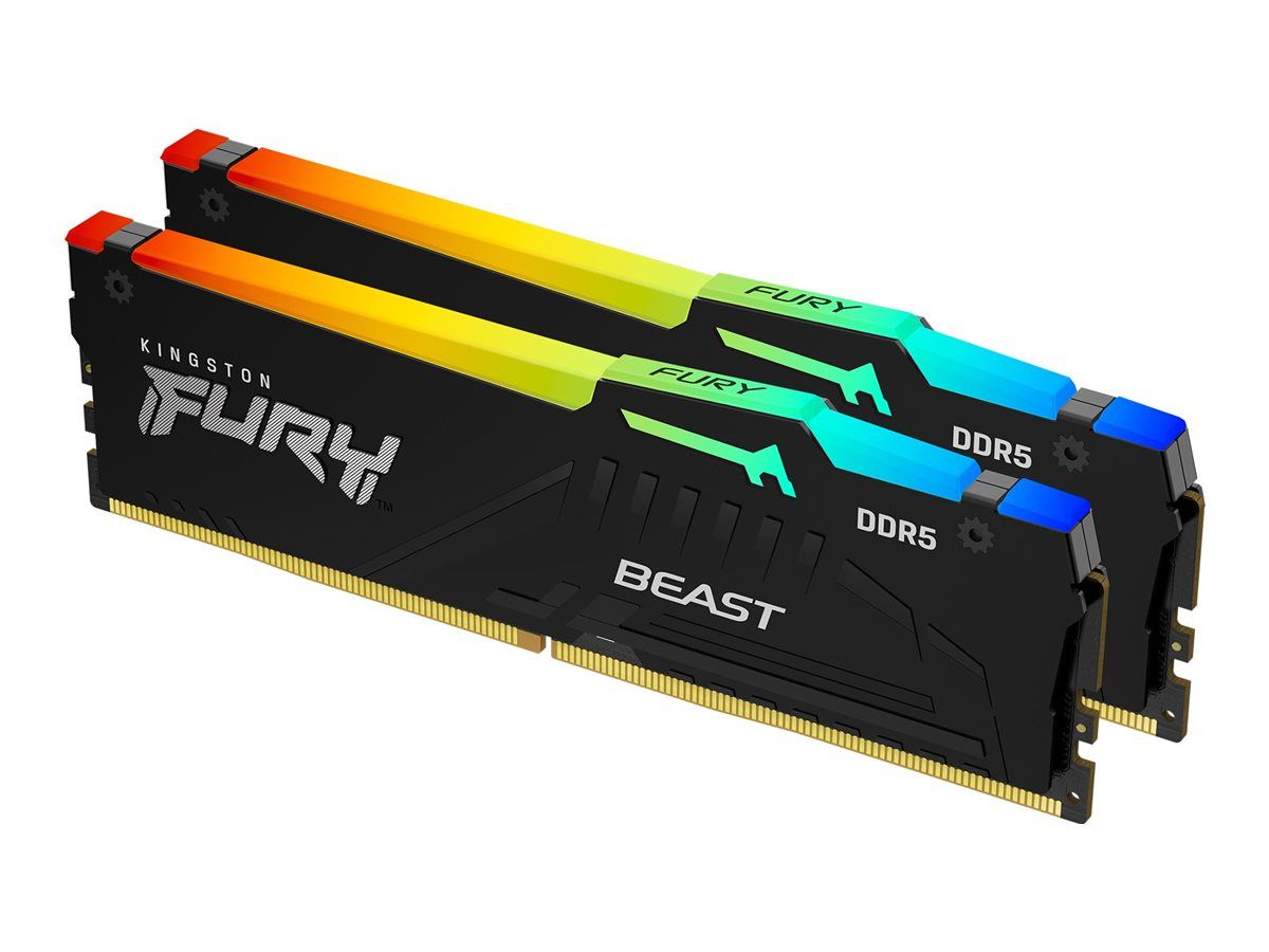 Mémoire FURY Beast RGB DDR5 - 6000MHz - 64Go (2x32Go)