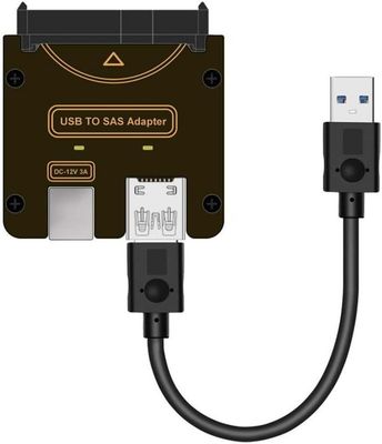 Adaptateur USB 3.0 vers SAS pour disques durs SFF-8482