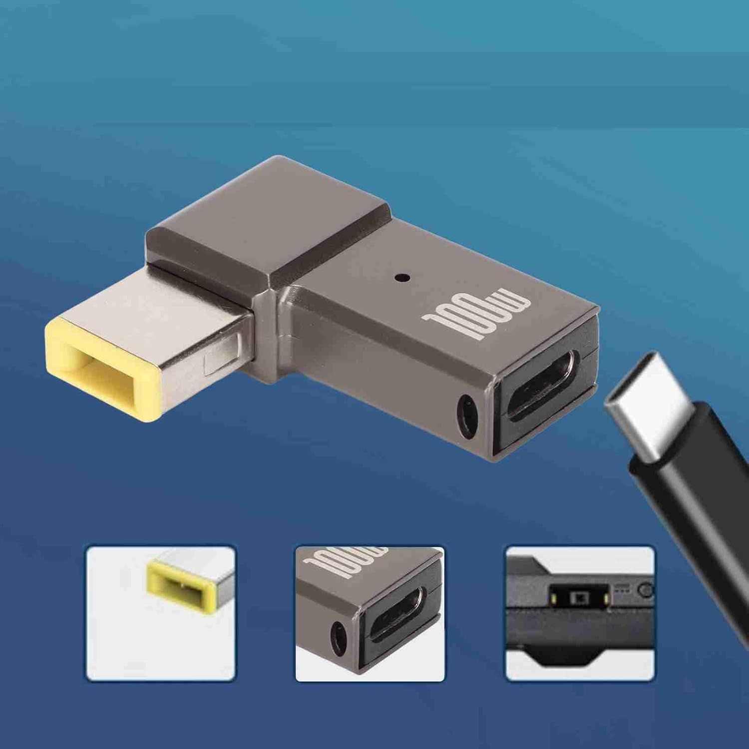 Adaptateur USB C vers Slim Tip - Compatible PD