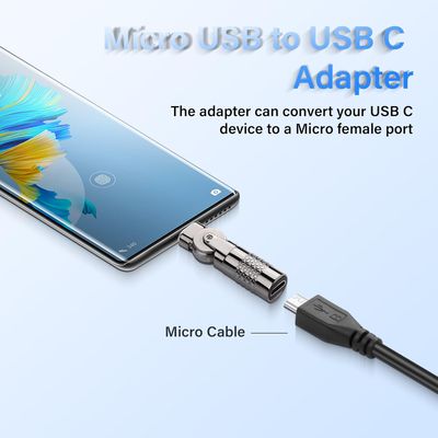 Adaptateur USB-C Rotatif 180° – Charge &amp; Données