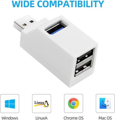 istarcomputer Hub USB 3.0 Portable 3 Ports Blanc