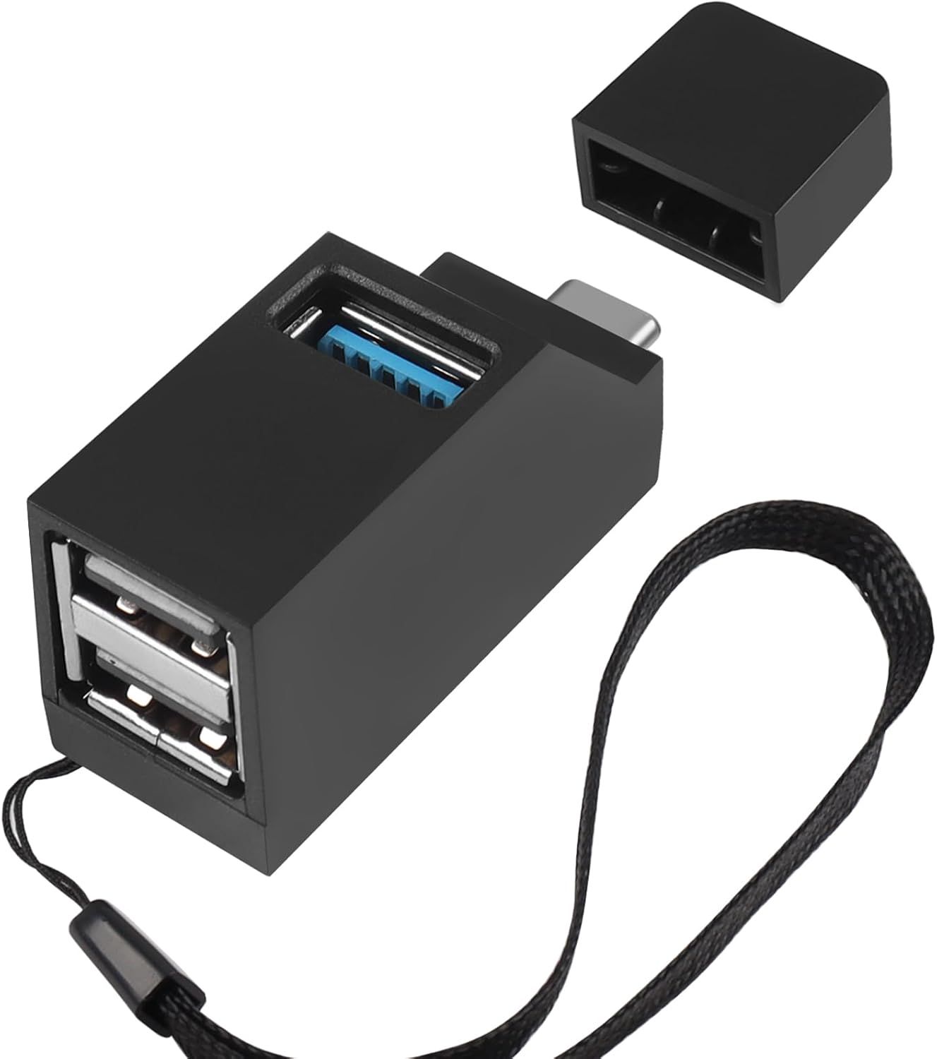 Hub USB type-C 3.0 à 3 Ports(2 USB 2.0 + USB 3.0), Adaptateur
