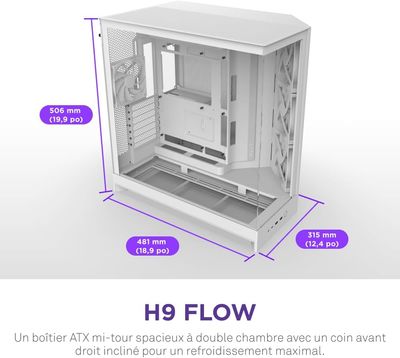 Boîtier PC ATX H9 Flow Blanc