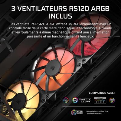 Corsair 3200D RS ARGB Smoke : Boîtier PC Mid-Tower