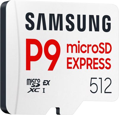 Carte microSD Samsung P9 Express 512 Go - MicroSDXC - UHS-I - Blanc