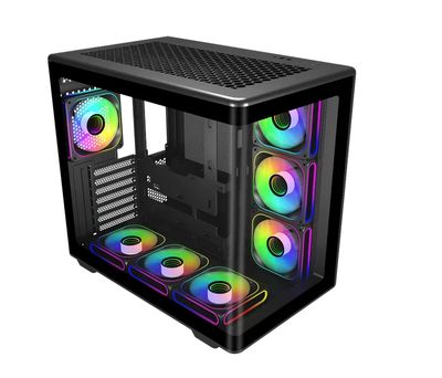 Boîtier PC Gaming ATX avec 7 ventilateurs ARGB