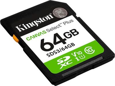 Kingston Canvas Select Plus Gen3 SD 64GB