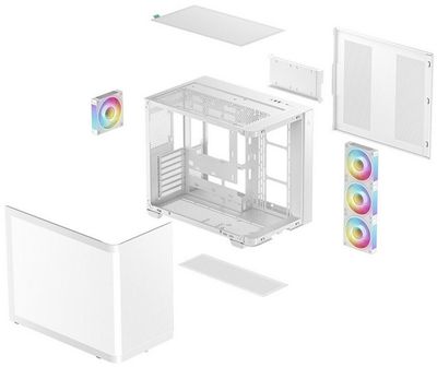 Boîtier PC Mid-Tower Blanc ARGB