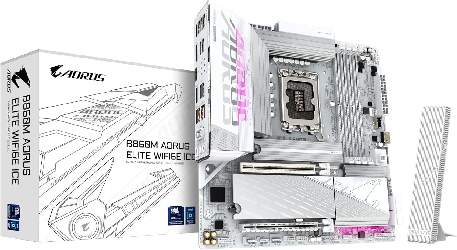 GIGABYTE B860M AORUS ELITE WF6E ICE