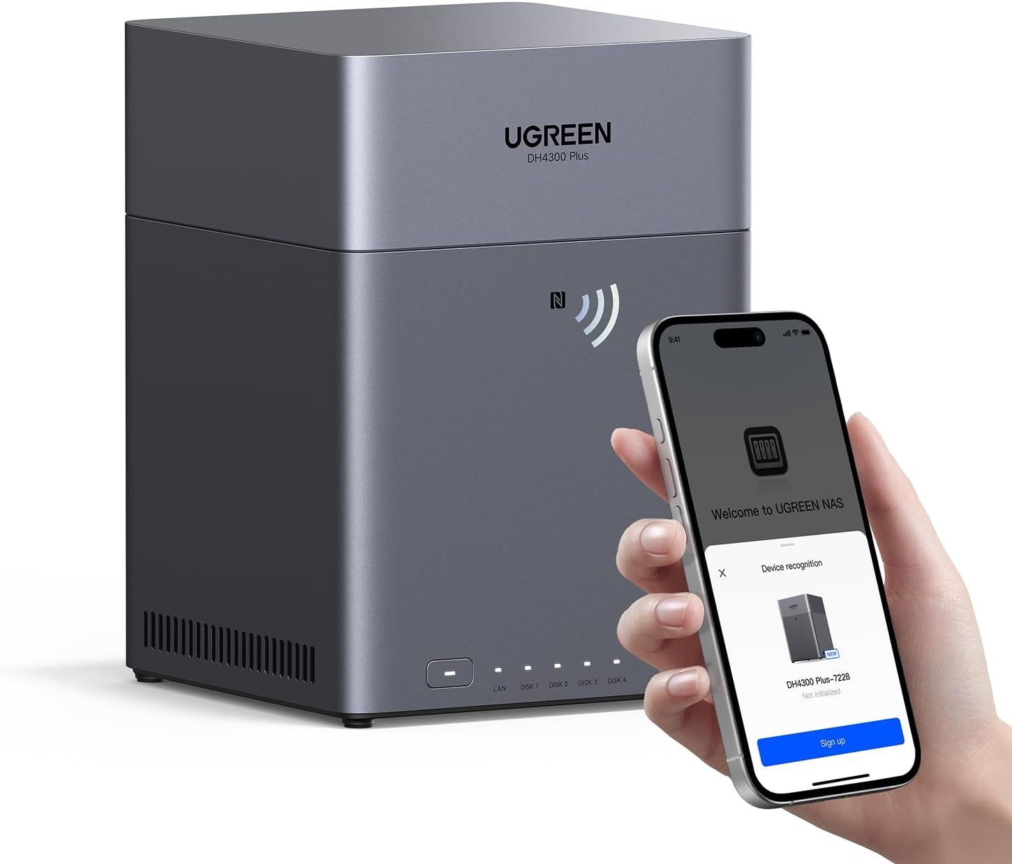 UGREEN NASync DH4300+ | Serveur NAS 4 Baies haute performance