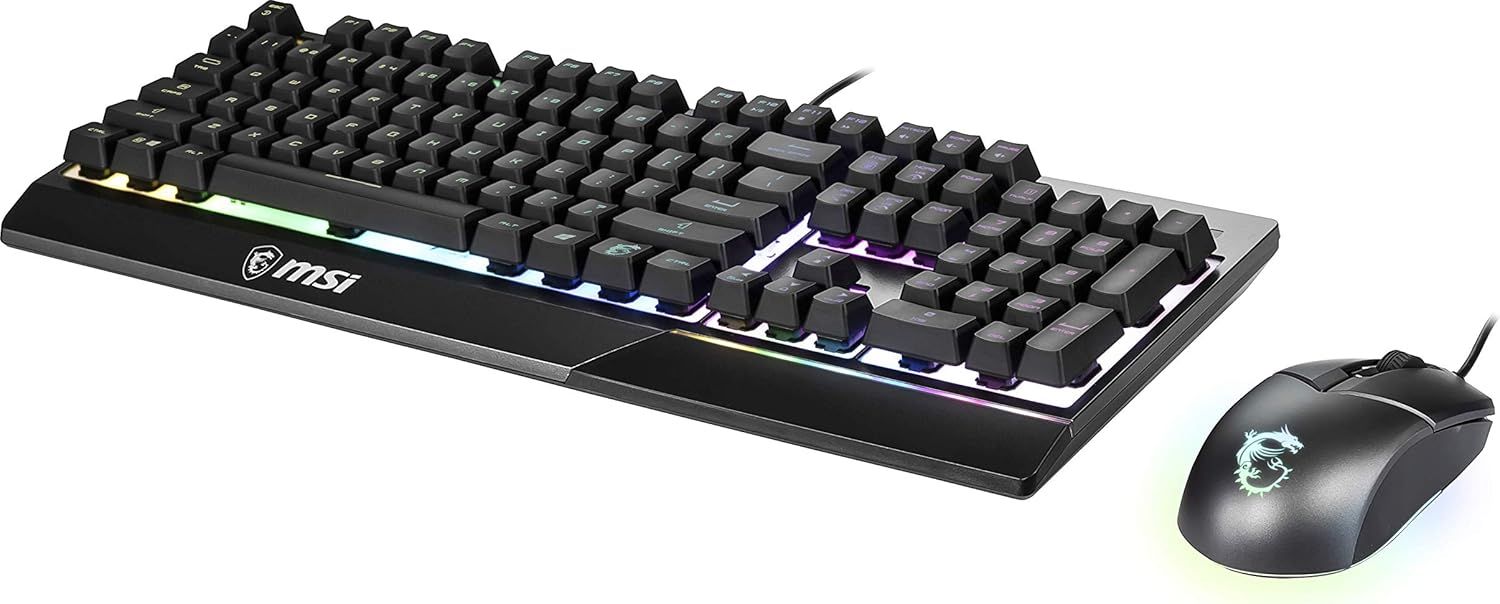 MSI Vigor GK30 Combo clavier  AZERTY + souris filaire - Noir - RGB
