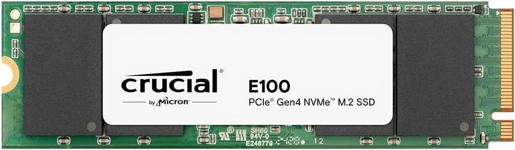Crucial E100 Kingston SSD NVMe M.2 2280 PCIe 4.0 - 480Go