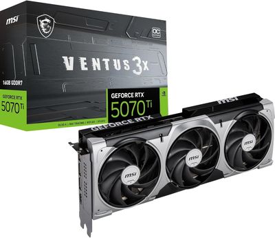 MSI GeForce RTX 5070 Ti Ventus 3X Triple Ventilateurs